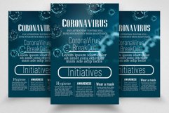 Coronavirus Initiatives Flyer Template Product Image 1