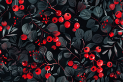Berries Pattern Background Wallpaper Product Image 1