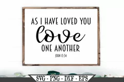 As I Have Loved You Love One Another Bible Verse SVG Product Image 1