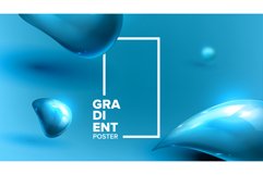 Fluid Liquid Abstract Background Vector. Plastic Techno. Product Image 1