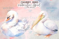 Chubby Bird Watercolor Sublimation Clipart Product Image 8