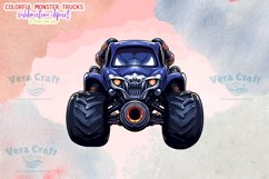 Colorful Monster Truck Sublimation Clipart Product Image 8