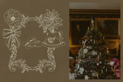 Victorian Christmas Procreate Stamps Product Image 7