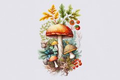 Mushrooms sublimation, Autumn bundle clipart, Sublimation Product Image 7