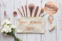 Make-up Bag Mockup- Rose gold Product Image 1