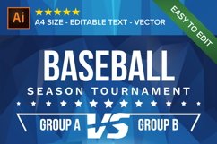 Baseball Poster Vector Product Image 3