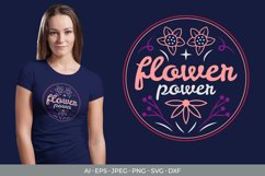 Flower Power Hand Lettering SVG Product Image 1