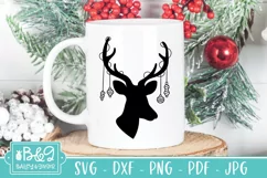 Reindeer SVG | Farmhouse Christmas Sign SVG Product Image 5