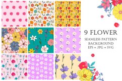 Seamless Flower Pattern Set Product Image 1