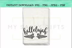Hallelujah Inspirational Christian Hymn SVG Product Image 3