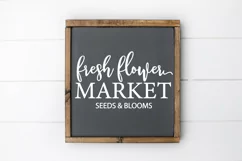Fresh Flower Market Svg, Farmhouse Svg, Spring Svg, Cricut Product Image 1