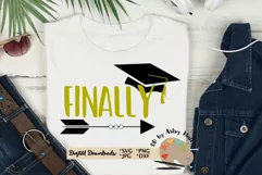 Finally Senior 2020 svg cut file Graduation cap 2020 svg Product Image 1