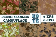 6 Seamless Military Desert Camouflage Product Image 1