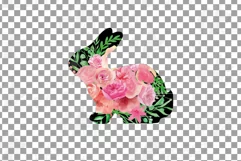 Floral rabbit family, sister, brother,papa and mama bunny Product Image 14