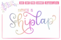 Happiness Is Shiplap - SVG, DXF, PNG, Digital Cut files Product Image 1