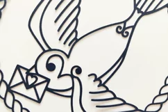 Swallow Paper Cut, Nautical SVG Product Image 6