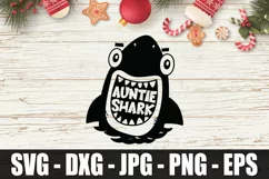 Auntie Shark, Shark Family SVG DXF EPS Shark Shirt SVG Product Image 2