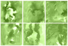 Green Watercolor Digital Papers Product Image 5