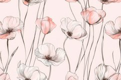 Minimalistic Flower Background Wallpaper Product Image 1