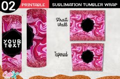 Marble 20 oz Skinny Tumbler wrap sublimation Bundle Product Image 3