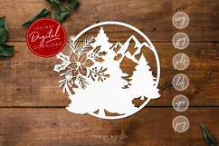 Christmas Tree Scene - SVG EPS DXF PNG PDF JPG Product Image 1