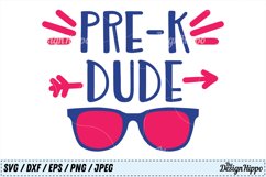 Pre-K Dude SVG, Pre-K SVG, Boys SVG, Back to School SVG PNG Product Image 1