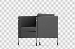 Isometric Arm Chair 3D isolated render Product Image 1