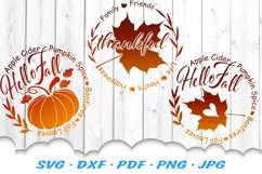 Fall SVG Bundle | Round Fall Signs SVG Product Image 1