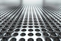 Perforated Metal Sheet Background Wallpaper Product Image 1