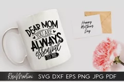 Dear Mom You Are Always Essential To Me SVG Mothers Day Product Image 4