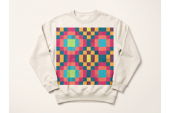 Pixel Mosaic Geometric Pattern Set Product Image 7