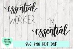 Essential Worker SVG, I'm Essential SVG - 2 designs bundle Product Image 1