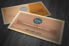 Retro Business Card Template Product Image 1