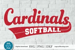 Cardinals svg, Cardinal svg, Cardinals baseball svg, swoosh Product Image 1