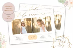 PSD Kids & Children Photo Session Card Template - Design #56 Product Image 1
