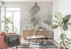 Wall mockup - Wallpaper mockup - Living room scene Product Image 6