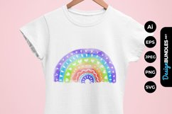 Watercolour Rainbow Clipart Product Image 1