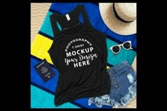 Bella Canvas 8800 tan top mockup, color BLACK Product Image 1