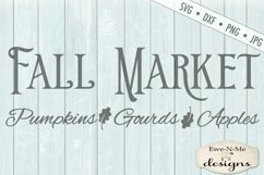 Fall Market - Pumpkins Gourds Apples - Autumn - SVG DXF Product Image 2