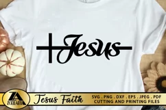 Jesus SVG PNG EPS DXF File BIBLE SVG Cross SVG GOD SVG Product Image 1