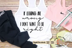 leggings quote svg Funny mom svg funny workout shirt svg Product Image 1
