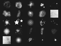 200 STARS MOON TRANSPARENT PNG FILES, PHOTOSHOP OVERLAYS Product Image 11