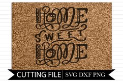 Home Sweet Home - Doormat - Hand Lettered SVG Product Image 1