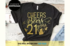 21th Birthday SVG, Birthday Shirt SVG, Friends Gift SVG Product Image 1