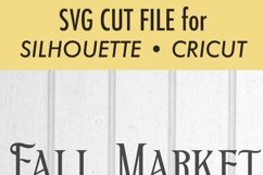 Fall Market - Pumpkins Gourds Apples - Autumn - SVG DXF Product Image 3