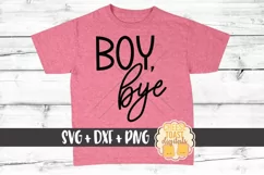 Boy Bye - Girl Toddler SVG PNG DXF Cut Files Product Image 1