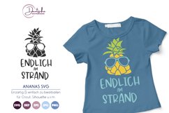 Endlich am Strand | Ananas SVG Product Image 1