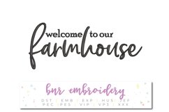 Farmhouse Machine Embroidery Design Product Image 1