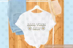 Good Vibes Only Sublimation design | Vintage PNG | Daisy PNG Product Image 5