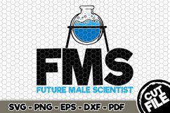 FMS Future Male Scientist - SVG Cut File n149 Product Image 1